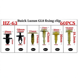 Clip de fixation pour Buick Gl8 FOR Hz 63, Kit de fixation en plastique de 60 pièces avec outil pour la réparation de la porte, du coffre, du garde-boue et du toit de la voiture - Product Image 3