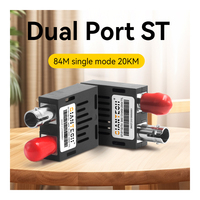 Módulo óptico GIANTECH 1x9 84M Modo único Fibra dual ST TTL Módulo de baja velocidad 20/40/60/80/100KM Módulo transceptor de fibra óptica