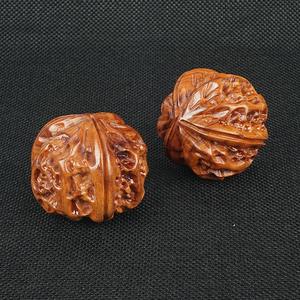 Vendita calda in legno naturale pera in legno intagliato pallina da massaggio per meditazione palline di salute cinese - Product Image 2