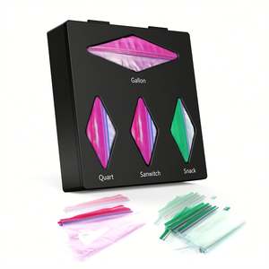 Organisateur de sac Ziplock en plastique Organisateur de sac Ziplock en acrylique Organisateur de sac Ziplock Cuisine - Product Image 5