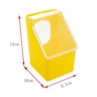 Support d'alimentation multicolore anti-gaspillage pour oiseaux, accessoire de fixation pour cage pour calops et agapornis, gadget d'alimentation pour perroquets