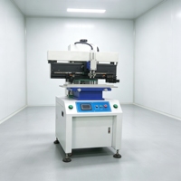 Impresora de Plantillas de Pasta de Soldadura para PCB Semiautomática ZM-P618, Pantalla Táctil, Impresión a Doble Cara, Línea de Producción SMT