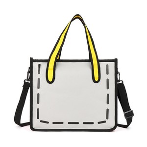 2025 nueva tendencia 2D <span class=keywords><strong>Anime</strong></span> dibujos animados mujer Manga estudiante gran capacidad viaje hombro bolso de lona - Product Image 4