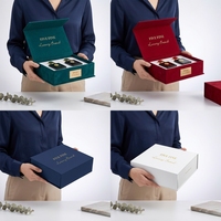 Boîte d'emballage de parfum en carton rigide sur mesure avec fermeture magnétique en feuille d'or, boîte cadeau de luxe pour bougies d'aromathérapie
