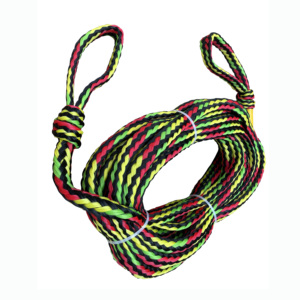 Cuerda de remolque de alta resistencia de 60 pies para 1-6 personas, para tubos remolcables, embarcaciones tipo banana, pontones, motos acuáticas y surf, de UHMWPE y PE - Product Image 1