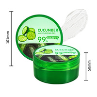 Gel hydratant apaisant pour le visage, soin de la peau, biologique, pur, naturel, à l'aloe vera, au miel, au concombre, à l'acide kojique, en gros
