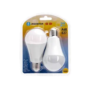 Ampoule LED A60 E27 24W 2 unités, efficacité énergétique, éclairage brillant, idéale pour un usage domestique et commercial. - Product Image 2