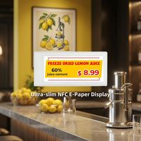 Etiquetas Electrónicas de Precio (ESL) Ultrafinas con NFC de 2.9'' de Zhsunyco, Etiquetas Digitales que Funcionan con Batería, Actualizables a través del Supermercado