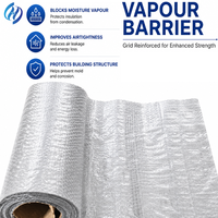 Membrane de barrière vapeur imperméable à haute résistance à la traction Sohi, tissu tissé en PE laminé pour sous-couche de toiture