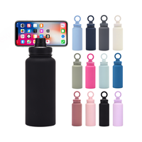 Logo personnalisé smart 32oz flacons sous vide à double paroi bouteille d'eau isolée magnétique Magsafe en acier inoxydable avec support pour téléphone
