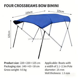 Bimini Top pour bateau 2, 3 ou 4 arceaux, autres fournitures marines, en vente en différentes tailles et couleurs - Product Image 1
