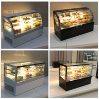 Offres Spéciales verre porte gâteau verre boulangerie beignet vitrine vitrine réfrigérateurs de plus grande