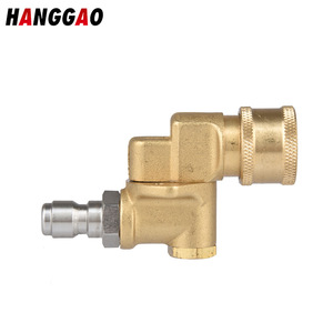 Ensemble de buses pour nettoyeur haute pression HANGGAO, raccord rapide 1/4 pouce, tête de pistolet à pulvérisation réglable en laiton pour le lavage de voitures - Product Image 3