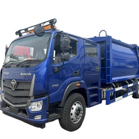 Camion compacteur de déchets Foton double cabine pour le transport de déchets sanitaires pour les propriétés municipales