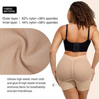 Faja Moldeadora de Cuerpo para Mujer HEXIN, Control de Abdomen, Compresión de Cintura y Muslos, Realzador de Cadera