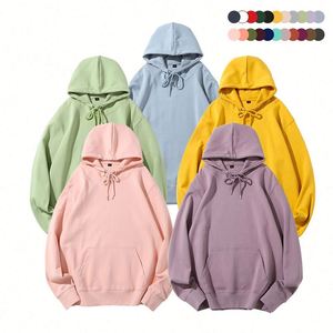 Sweat-shirt à capuche en coton pour homme, design de gros, avec logo brodé, en molleton, pour tenues d'hiver - Product Image 1