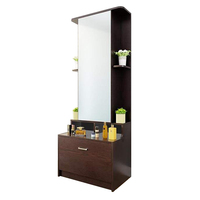 Miroir de coiffeuse de style français, moderne et luxueux, en bois durable, pour chambre à coucher, application maquillage
