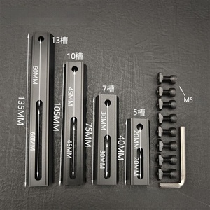 Hợp kim nhôm chiến thuật săn bắn phạm vi an ninh gắn kết cơ sở 5/7 khe cắm 21mm trở lại độ cong có thể điều chỉnh Molle tương thích - Product Image 2