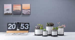 Nuovo vaso da fiori in ceramica con supporto vaso <span class=keywords><strong>per</strong></span> <span class=keywords><strong>piante</strong></span> da interno parete e scrivania con supporto <span class=keywords><strong>per</strong></span> erbe in metallo orchidee cactus <span class=keywords><strong>vasi</strong></span> <span class=keywords><strong>per</strong></span> <span class=keywords><strong>piante</strong></span> succulente - Product Image 4
