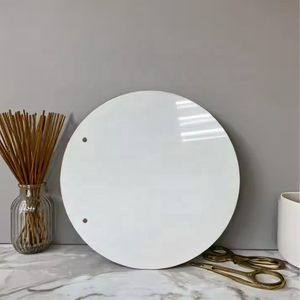 Tanda logam lingkaran kosong aluminium sublimasi kustom Gloss putih 8 "10" 12 "20" bulat Format koil - Product Image 2