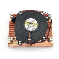 Refroidisseur radial de CPU pour ordinateur de bureau COOLSERVER 1U refroidissement par air multi-plateforme ventilateur de contrôle de température AM4 en cuivre pur