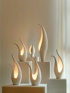 Lampadaire Moderne Torsadé Imprimé en 3D, Résine Blanche Froide, LED, Commande Tactile, Hauteur Réglable, Design Contemporain, IRC 90 Ra 90, Grand Modèle - Product Image 3