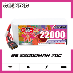 แบตเตอรี่ GAONENG GNB 8S 29.6V 22000mAh 22AH 70C QS8 RC LiPo สำหรับโดรนขนาดใหญ่ แข่งขัน FPV โดรนเกษตร ควอดคอปเตอร์ เฮลิคอปเตอร์ - Product Image 2