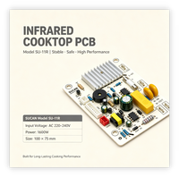 Carte de contrôle PCB SUCAN SU 11R pour plaque de cuisson infrarouge, protection contre les surtensions 6KV, plaque chauffante stable pour cuisinière électrique domestique