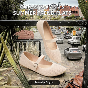 GON22 Zapatos Planos de PU para Mujer, Moda de Verano, Estilo Casual, Versátiles, para la Playa - Product Image 2