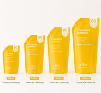Pochettes souples personnalisées avec bec verseur, forme sur mesure, pour liquides, finition mate