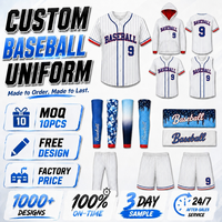 Jersey Baseball Kustom Grosir Kancing Lengkap, Kaos Baseball Bergaris, Seragam Tim Sekolah Bernapas, Jersey Olahraga Latihan