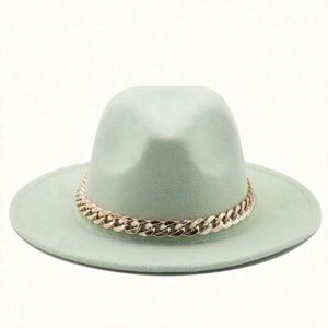 Sombreros Fedora de Poliéster y Algodón con Cadena Dorada, Estilo Personaje, para Unisex, Ideales para Fiestas y Pesca, Precio Accesible, Venta al Por Mayor en China - Product Image 5