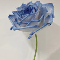 E-007 Luxus Hochzeits dekor Washi Papier Rose Mohn chinesisches Papier Riesen blume für Decken wand führende Straßen dekoration