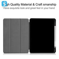 Nouvel arrivage Étui pour tablette en cuir PU pour iPad Air 11 2024 Étui de protection en TPU et métal pour le sommeil