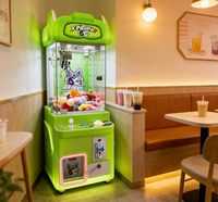 Machine de jeu d'arcade à griffes néon esthétique, machine distributrice de jouets à griffes RVB vibrante pour magasins branchés