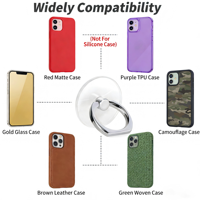 Support de téléphone universel transparent en acrylique avec rotation à 360 degrés, support de téléphone portable transparent