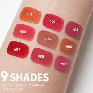 Gloss à lèvres hydratant et repulpant style coréen bio, fini velours, avec capuchon rond, pour maquillage de soirée, marque privée - Product Image 2