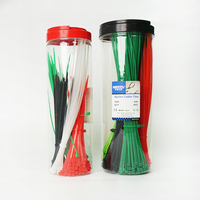 Attaches-câbles en nylon, lot en baril, serre-câbles autobloquants en plastique pour la fixation de fils et câbles