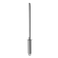 Aiguiseur de couteaux manuel en acier inoxydable pour cuisine, 10 pouces, avec anneau de suspension
