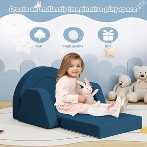 Canapé-lit modulaire pour enfants 7 pièces, fauteuil pour tout-petits avec housse zippée, pour une joie et une imagination sans fin dans la salle de jeux - Product Image 5