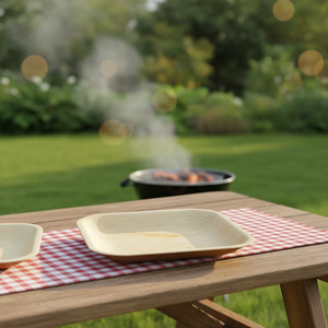 ชามใบปาล์มขนาด 6x8 นิ้ว เป็นมิตรกับสิ่งแวดล้อม ย่อยสลายได้ตามธรรมชาติ ภาชนะใส่อาหารจากใบปาล์มธรรมชาติ - Product Image 1