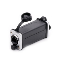Acoplador impermeable IP65 Cat5/5E RJ45, conector LAN exterior del acoplador de Ethernet