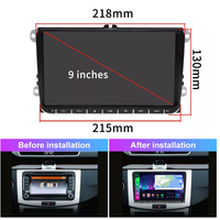 Android 13 4 + 64GB 4G SIM QLED Pour VW Passat MK5/6 Jetta Golf Polo IPS 9 Inch Car Stereo Radio GPS Carplay Video