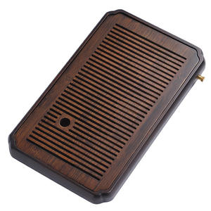 Bandejas de té de bambú al por mayor, tipo de almacenamiento de agua para el hogar, mesa de té pequeña de estilo chino simple con drenaje, bandeja de té con almacenamiento de agua - Product Image 4