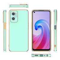 Coque de luxe souple tpu 6D galvanisée pour Oppo A96 4g 55s 57e 77 97 Reno8 Pro + couverture arrière