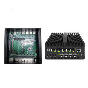 Grosir H15 ODM OEM MINI Host Fanless Intel Ultra 7 Ultra 9 <span class=keywords><strong>16</strong></span> Cores 6 Lan 2 SFP + Firewall Soft Router Linux <span class=keywords><strong>Server</strong></span> MINI PC - Product Image 6