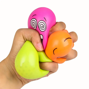 Promotional Squishy Stress <b>Ball</b> Custom Logo Football Shape Stress <b>Ball</b> Shaped Funny Release TPR Children Smiling Face Easter Egg - Product Image 3