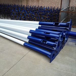 <span class=keywords><strong>Poteau</strong></span> en <span class=keywords><strong>acier</strong></span> d'éclairage blanc Jingyuan 3m 4m 5m 6m <span class=keywords><strong>poteau</strong></span> de lampadaire galvanisé à chaud finition Chine vente en gros pour carrés - Product Image 3