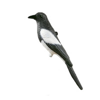 Décoys d'oiseaux en plastique pour extérieur, magpies réalistes floqués, pour la chasse aux oiseaux dans la cour, le jardin, la pelouse, décoration