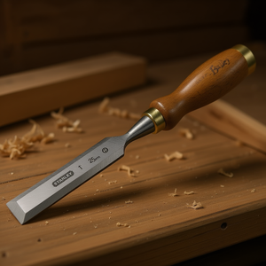 Stanley Chisel 25mm Woodworking <b>Tool</b> With Wooden Handle - Product Image 3